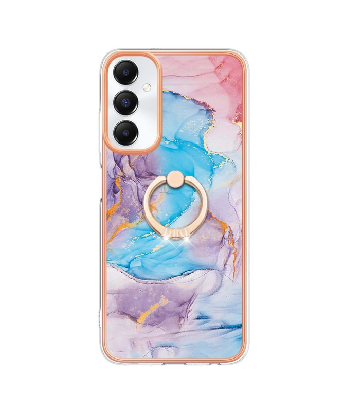 Coque Samsung Galaxy A05s Marbre Coloré Bleu avec anneau