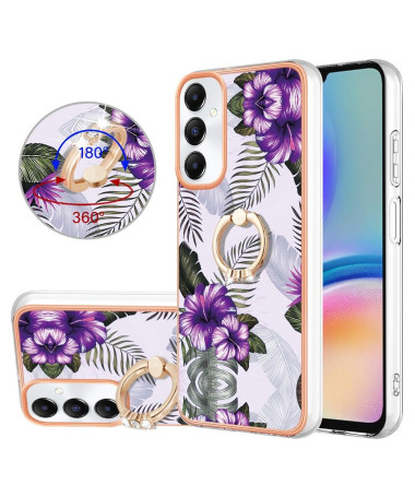 Coque Samsung Galaxy A05s Fleurs Exotiques avec anneau