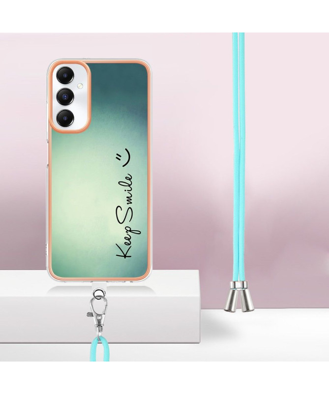 Coque Samsung Galaxy A05s à cordon Garder le sourire