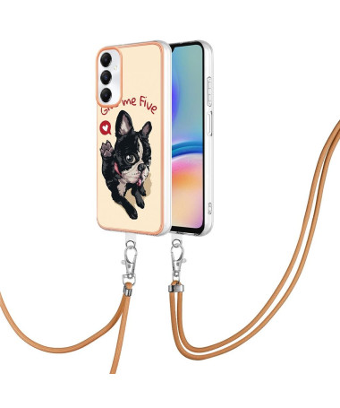 Coque Samsung Galaxy A05s Give Me Five Dog à cordon