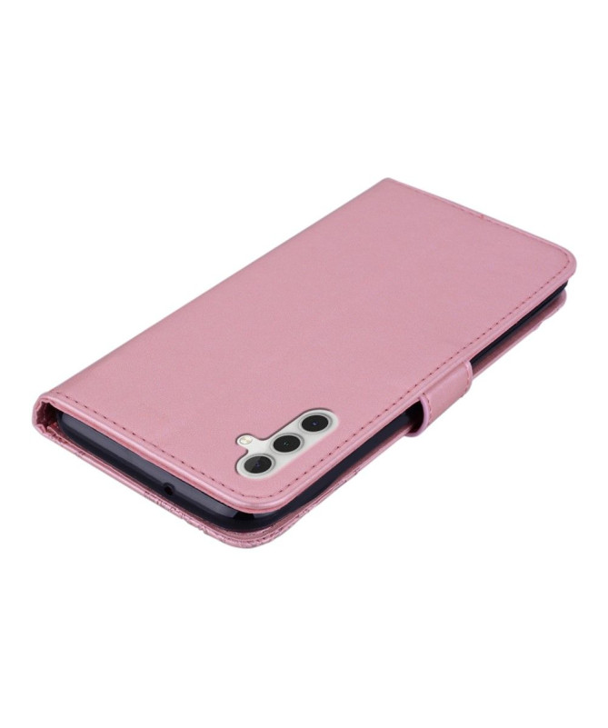 Housse Samsung Galaxy A05s Hibou et Fleur Gravé