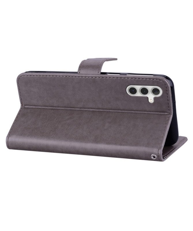 Housse Samsung Galaxy A05s Hibou et Fleur Gravé