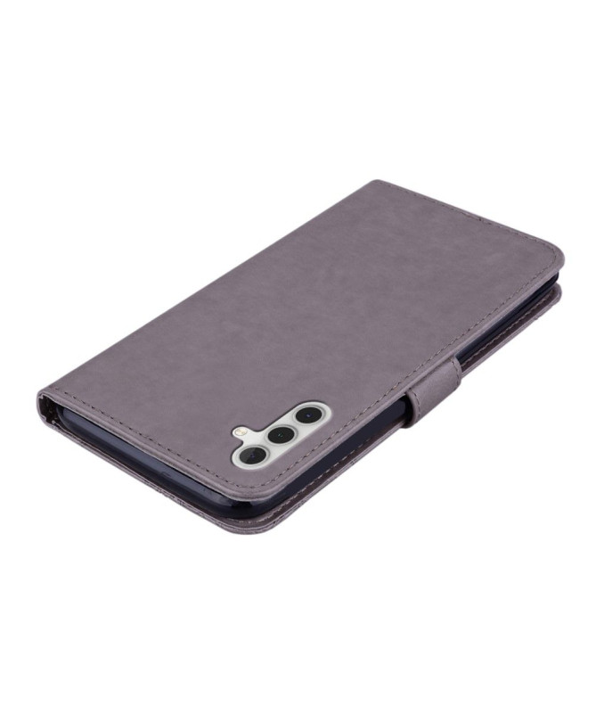 Housse Samsung Galaxy A05s Hibou et Fleur Gravé