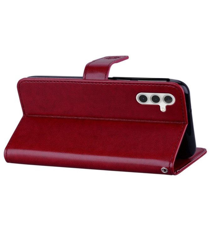 Housse Samsung Galaxy A05s Hibou et Fleur Gravé