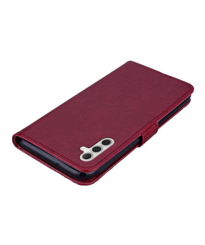 Housse Samsung Galaxy A05s Hibou et Fleur Gravé