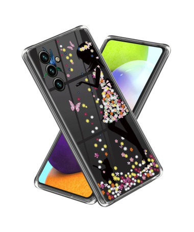 Coque Samsung Galaxy A25 5G fille en fleur