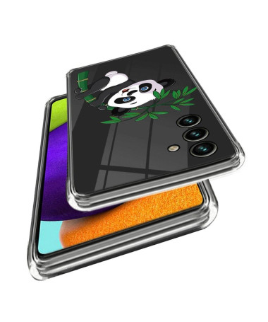 Coque Samsung Galaxy A25 5G Panda sur bambou