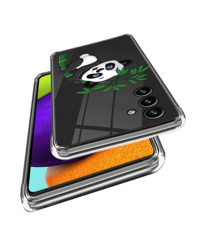 Coque Samsung Galaxy A25 5G Panda sur bambou