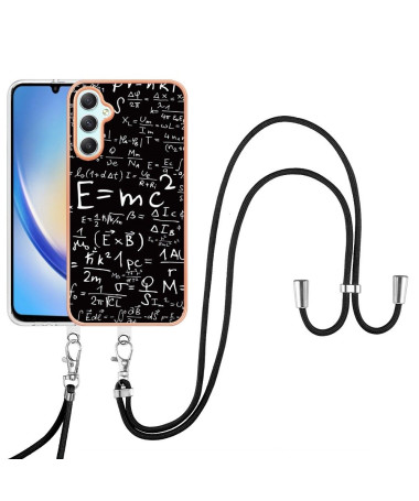 Coque Samsung Galaxy A25 5G Genius Math à cordon