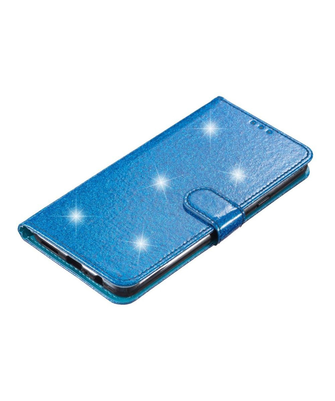 Housse Samsung Galaxy A25 5G style paillettes à lanière