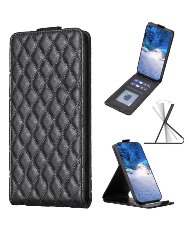 Housse Samsung Galaxy A34 5G Matelassée Rabat Vertical