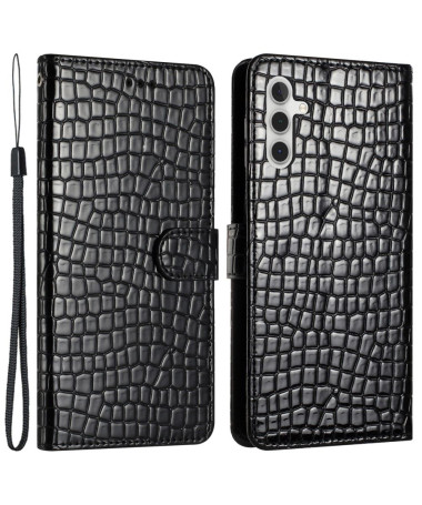 Housse Samsung Galaxy A34 5G Croco Chic avec Lanière