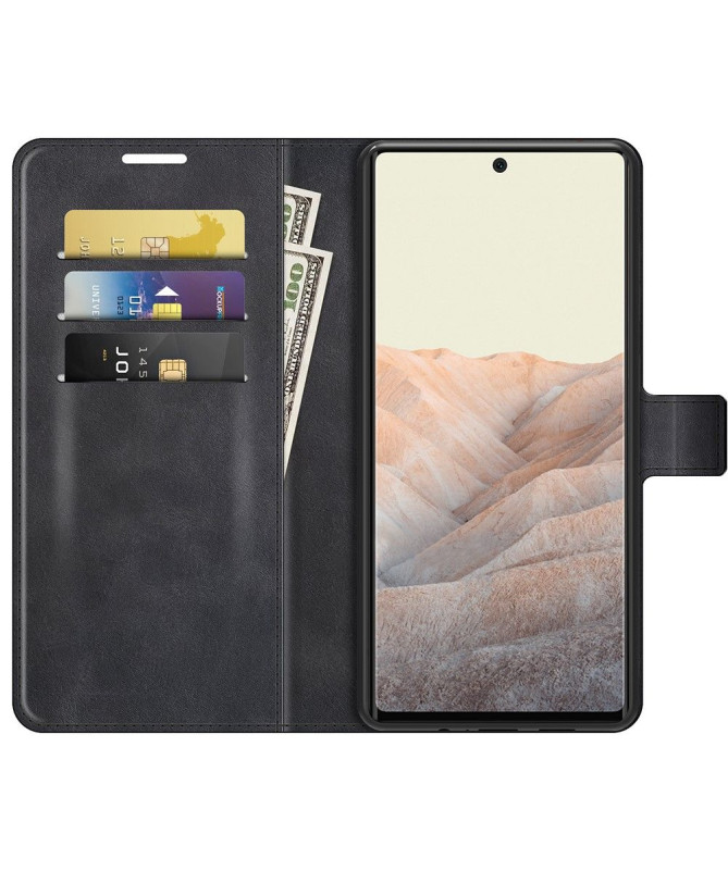 Housse Google Pixel 6 portefeuille style cuir