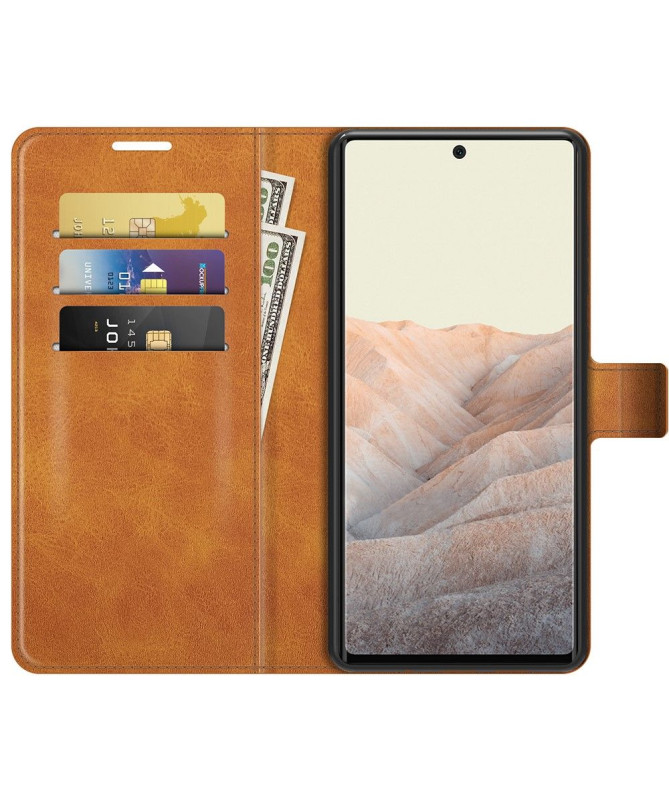 Housse Google Pixel 6 portefeuille style cuir