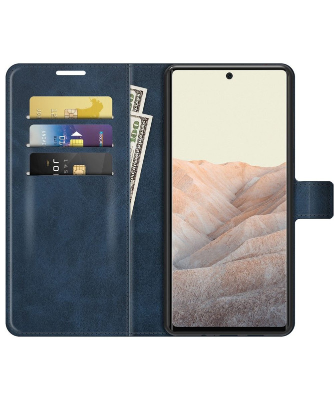 Housse Google Pixel 6 portefeuille style cuir