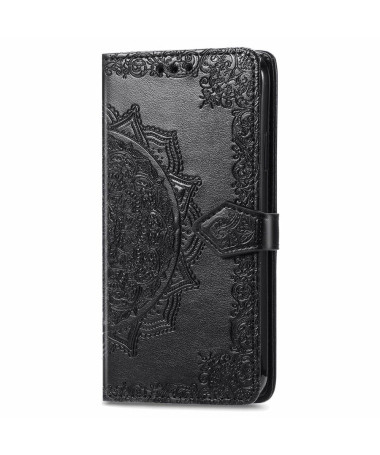 Housse Google Pixel 6 Pro Mandala relief en simili cuir