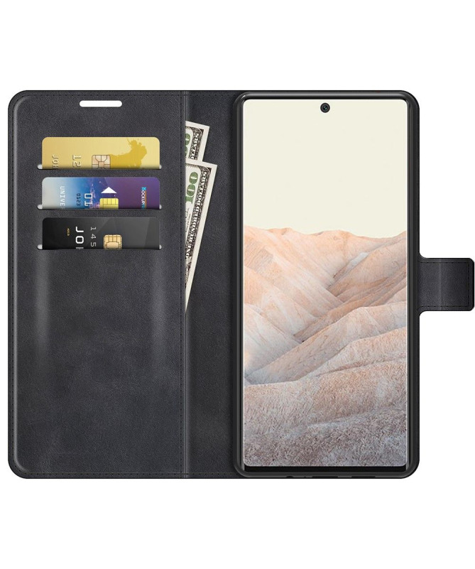 Housse Google Pixel 6 Pro portefeuille style cuir