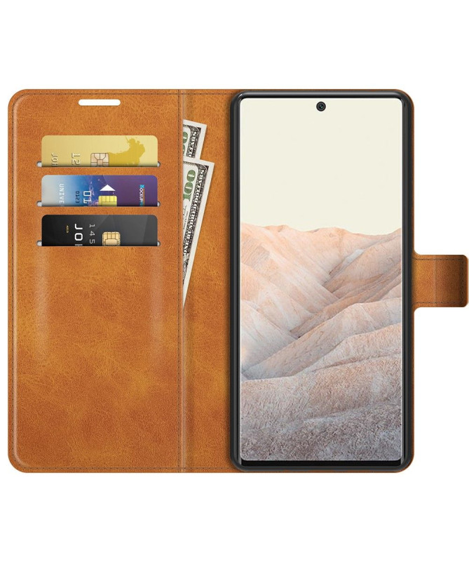 Housse Google Pixel 6 Pro portefeuille style cuir