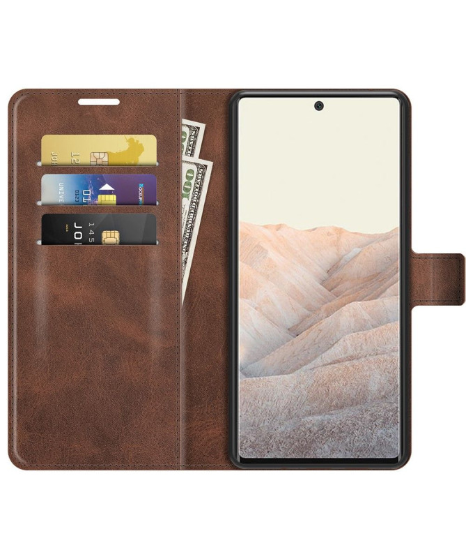 Housse Google Pixel 6 Pro portefeuille style cuir