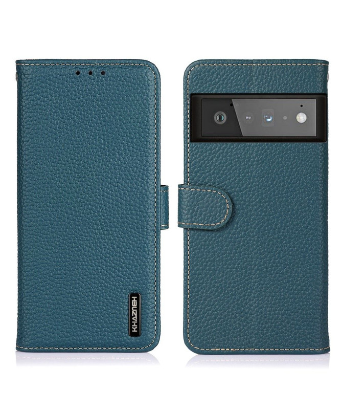 Housse Google Pixel 6 Pro Cuir Grainé KHAZNEH
