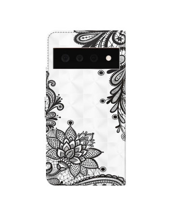 Housse Google Pixel 6 Pro fleurs dentelle