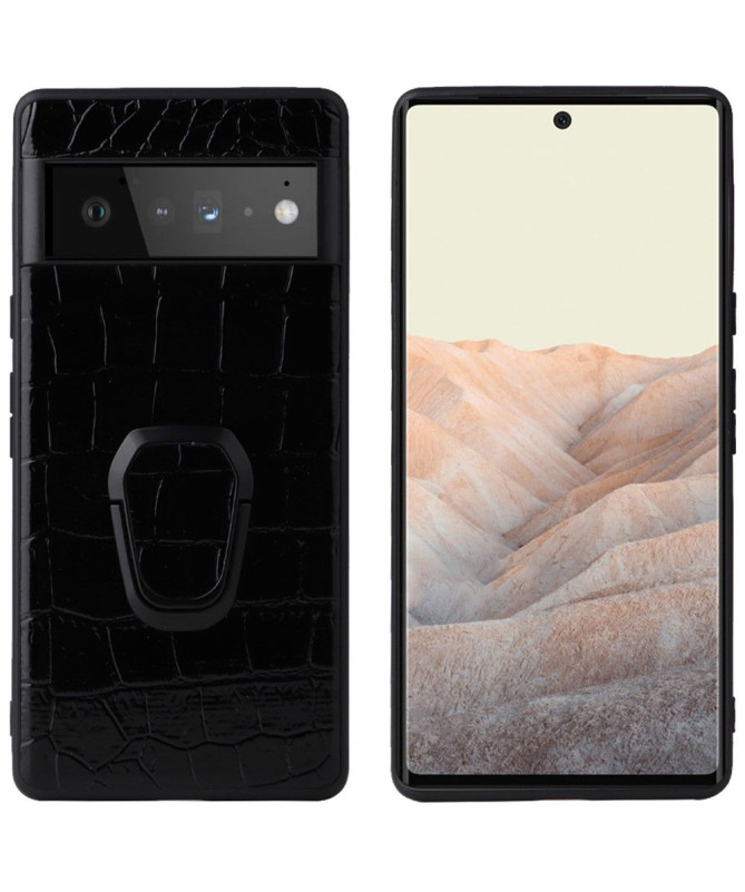 Coque Google Pixel 6 effet croco fonction support