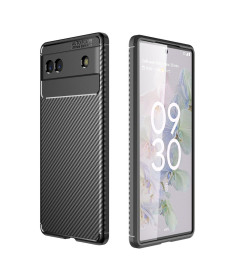 Coque Google Pixel 6a style fibre de carbone