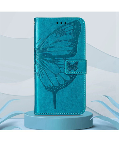 Housse Google Pixel 6a Papillon Fleur Porte-Cartes