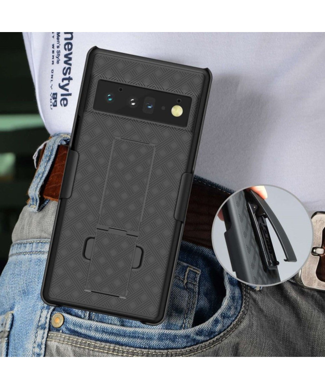 Coque Google Pixel 6 Pro intégrale avec clip ceinture