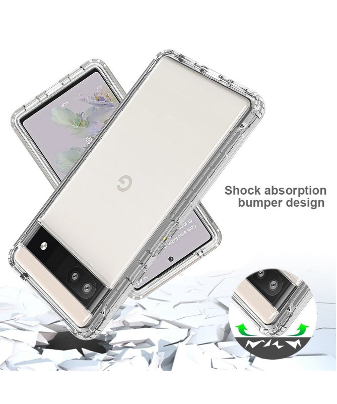 Coque Google Pixel 6a Hybride Antichoc Transparent