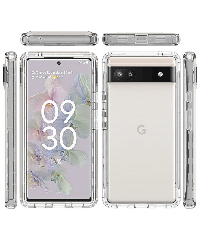 Coque Google Pixel 6a Hybride Antichoc Transparent