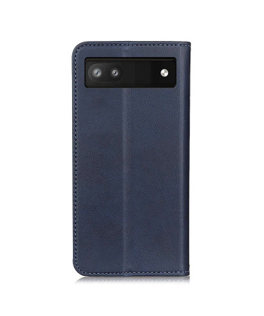 Housse Google Pixel 6a Simone Flip simili cuir vieilli Bleu marine - photo 7