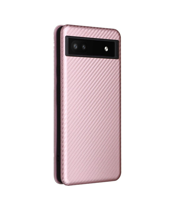Housse Google Pixel 6a simili cuir fibre de carbone
