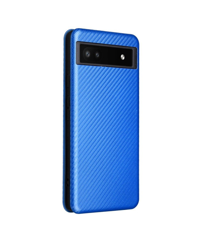 Housse Google Pixel 6a simili cuir fibre de carbone