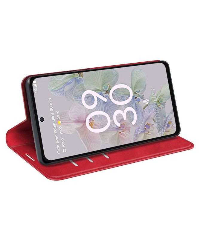 Étui Google Pixel 6a simili cuir fonction stand