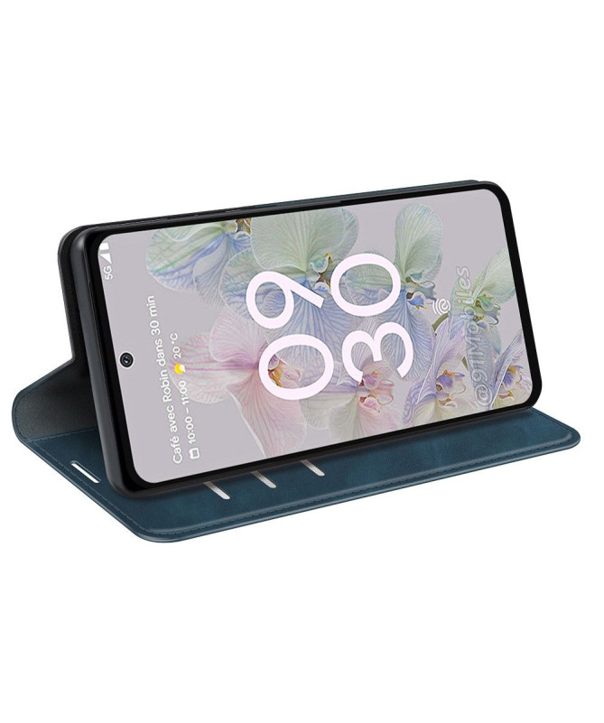 Étui Google Pixel 6a simili cuir fonction stand