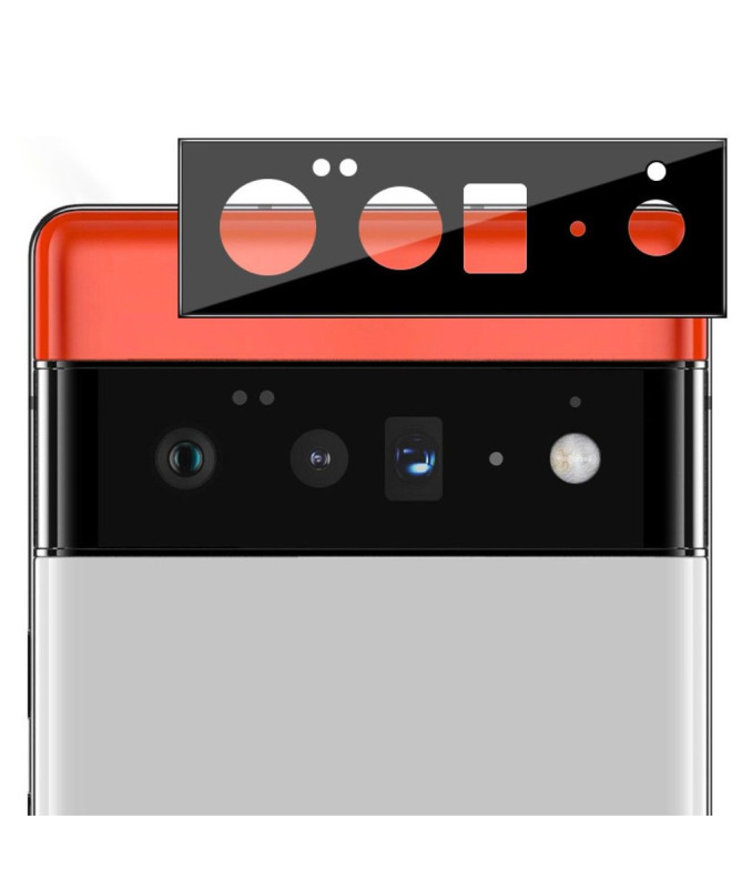 Protections Google Pixel 6 Pro en verre trempé pour lentille (2 pièces) - Noir