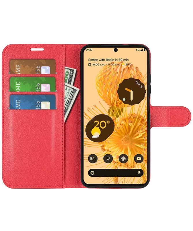Housse Google Pixel 7 Simili Cuir Style Portefeuille