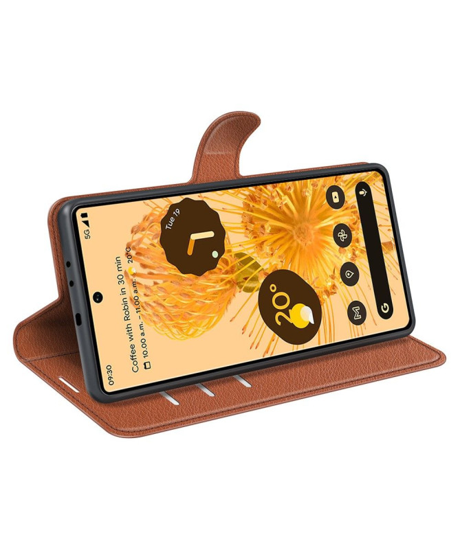Housse Google Pixel 7 Simili Cuir Style Portefeuille