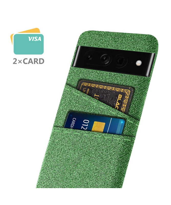 Coque Google Pixel 7 Pro Tissu Porte-Cartes