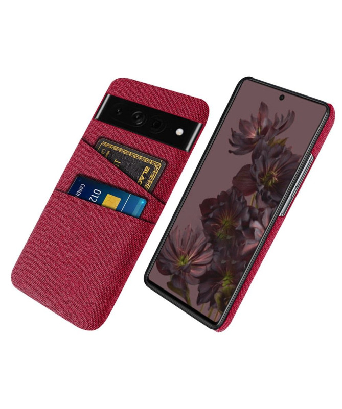 Coque Google Pixel 7 Pro Tissu Porte-Cartes