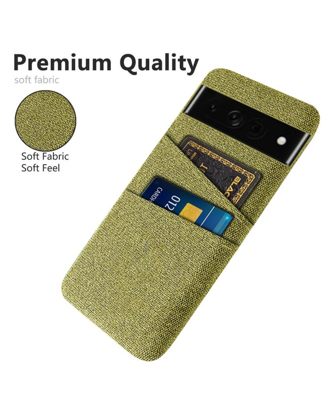 Coque Google Pixel 7 Pro Tissu Porte-Cartes