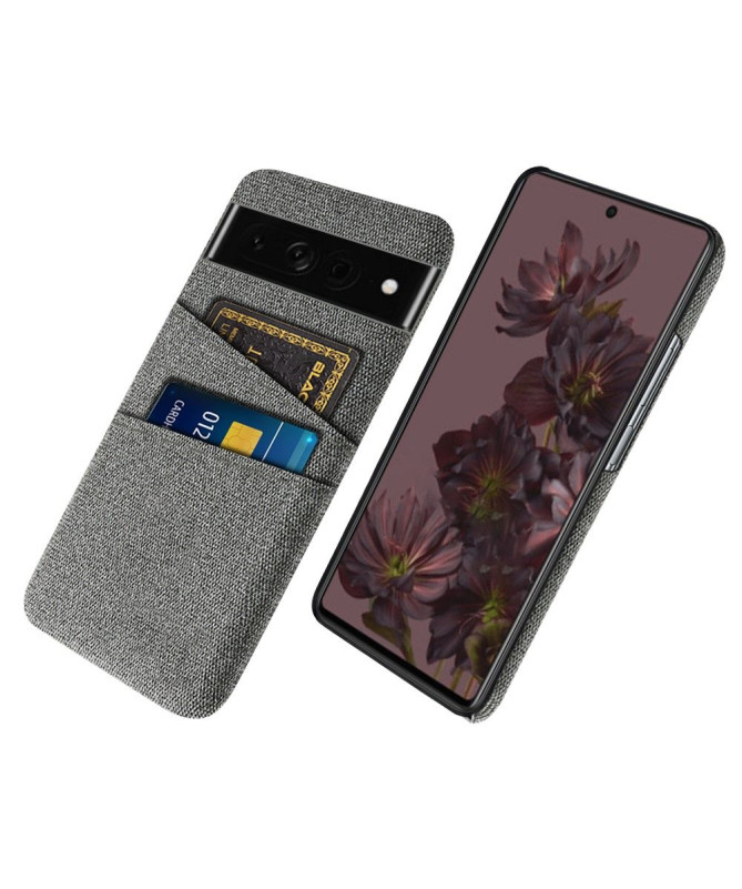 Coque Google Pixel 7 Pro Tissu Porte-Cartes