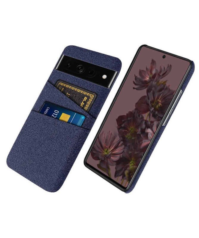 Coque Google Pixel 7 Pro Tissu Porte-Cartes