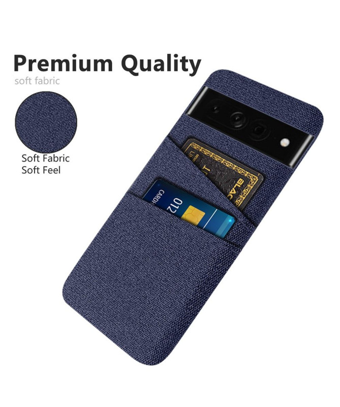 Coque Google Pixel 7 Pro Tissu Porte-Cartes