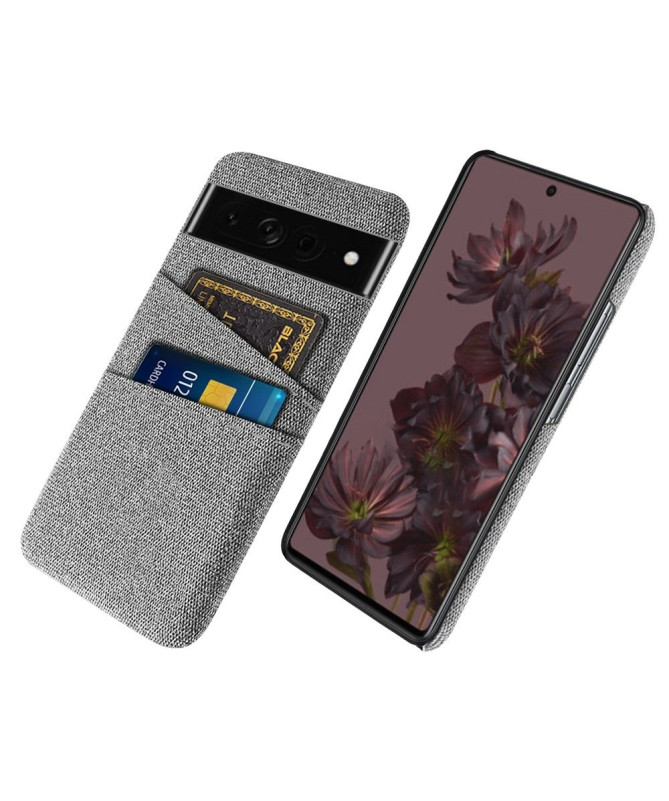 Coque Google Pixel 7 Pro Tissu Porte-Cartes