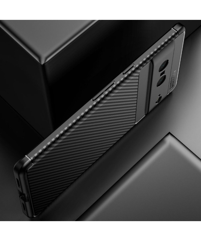 Coque Google Pixel 7 style fibre de carbone