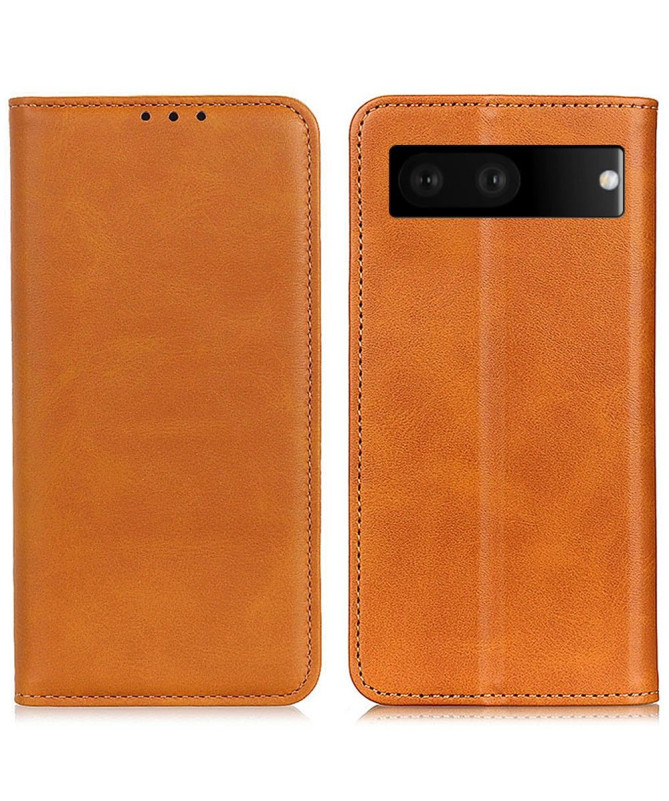 Housse Google Pixel 7 Simone Flip simili cuir vieilli