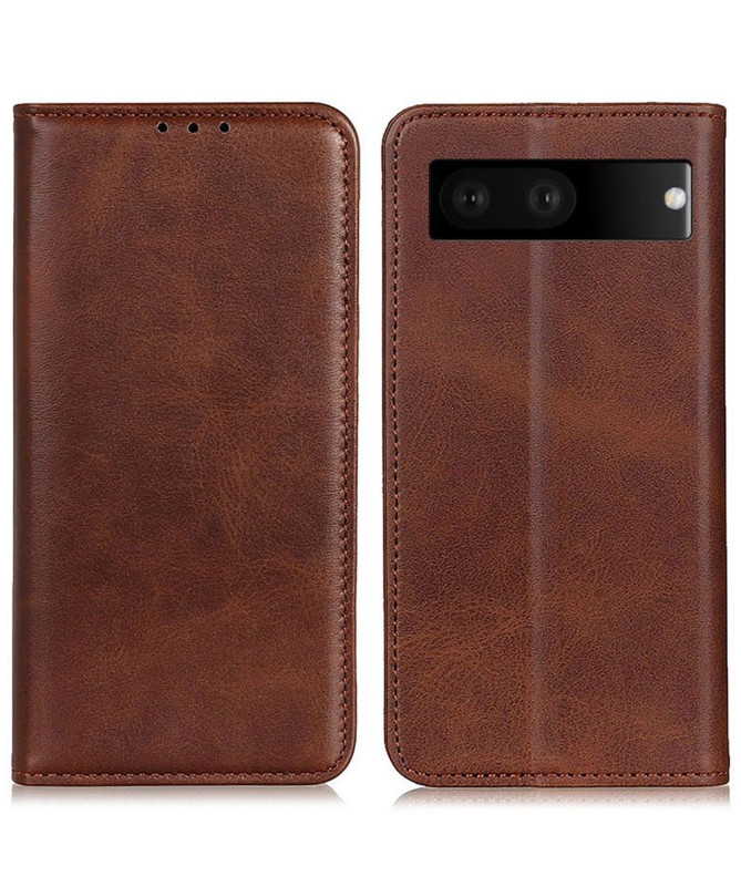 Housse Google Pixel 7 Simone Flip simili cuir vieilli