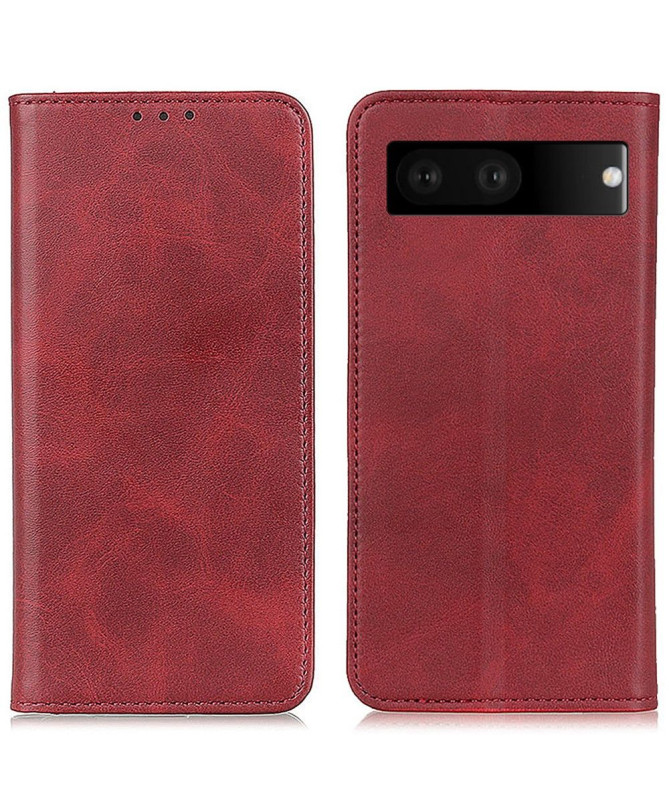 Housse Google Pixel 7 Simone Flip simili cuir vieilli